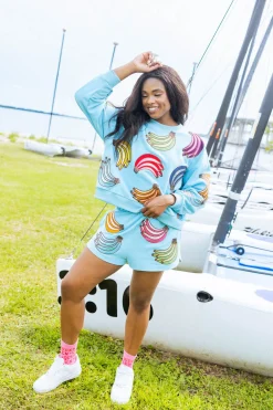 Aqua Multi Banana Short