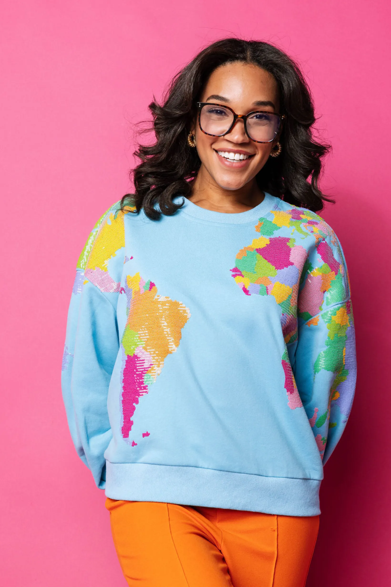 Aqua Queen Of The World Sweatshirt