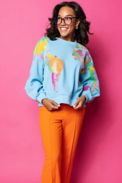 Aqua Queen Of The World Sweatshirt