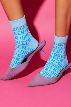 Aqua Queen Socks