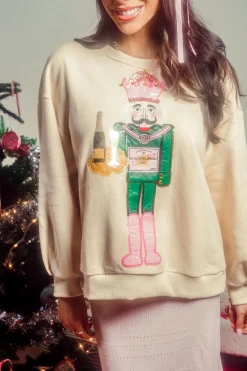 Beige Nutcracker Server Sweatshirt