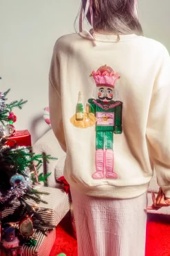 Beige Nutcracker Server Sweatshirt