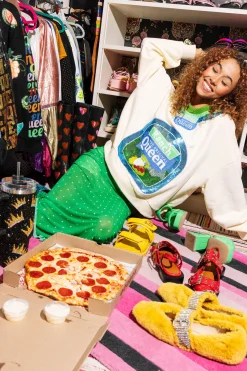 Beige Queen of Ranch Sweatshirt