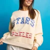 Beige 'Stars & Sparkles' Sweatshirt