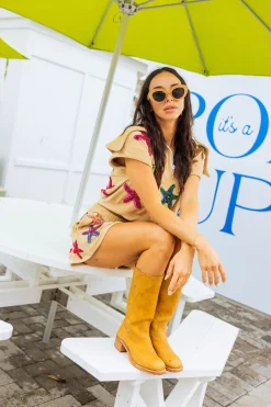 Beige Terry Cloth Starfish Short