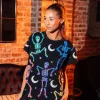 Black & Multi Dancing Skeleton Tee