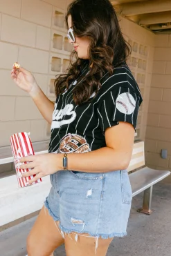 Black & White Batter Up Tee