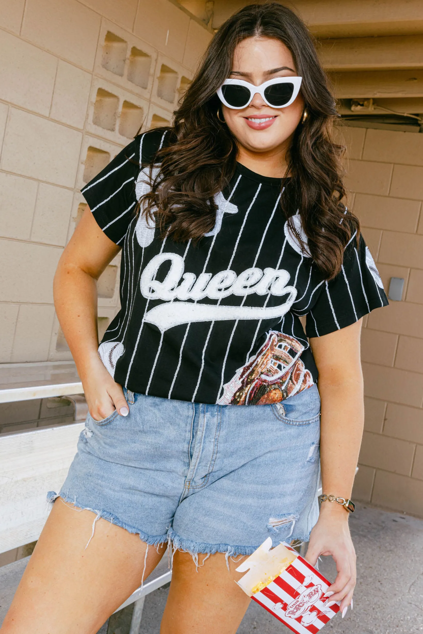 Black & White Batter Up Tee