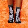 Black & White Skeleton Socks