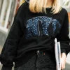 Black Jeweled 'NYC' Sweatshirt