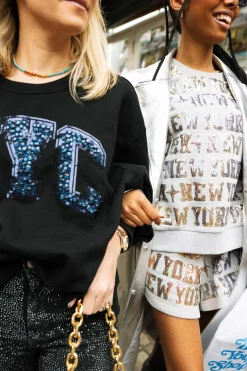 Black Jeweled 'NYC' Sweatshirt