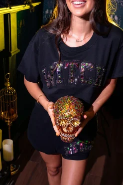 Black Jeweled 'Witch' Short