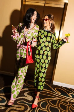 Black Knit Martini Olive Midi Dress