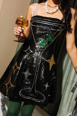 Black Martini Cocktail Dress