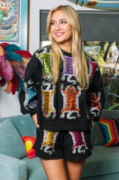 Black Multi Tiger All Over Sweatshirt