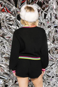 Black Pearl Snowmen Cardigan