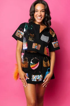 Black Queen of Purses Skort