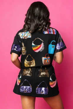 Black Queen of Purses Skort