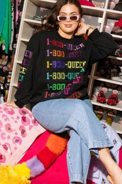 Black 1-800-Queen Sweatshirt