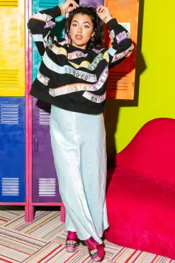 Black Rainbow Measuring Tape Sweatshirt