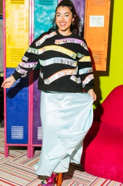 Black Rainbow Measuring Tape Sweatshirt