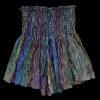 Black Rainbow Pleat Swing Short