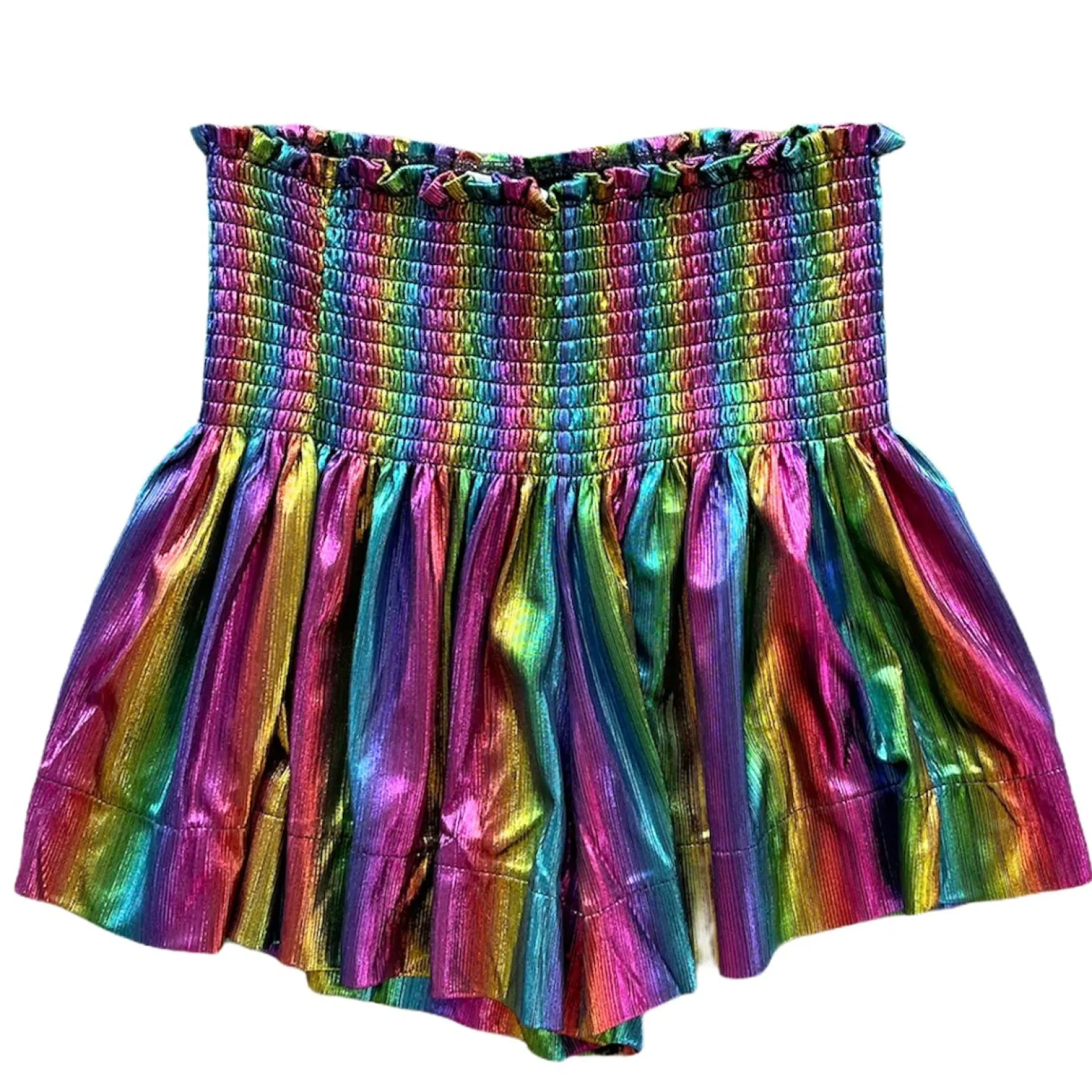 Black Rainbow Swing Shorts