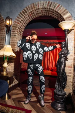 Black Scream Mask Jogger