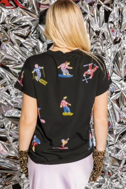 Black Skiers Tee