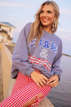 Blue 'Stars & Sparkles' Sweatshirt