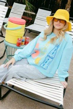 Bright Blue Multi Coca-Cola® Bottle Sweatshirt