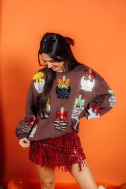 Brown Candy Apple Sweatshirt