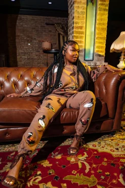 Brown Scattered Duck Sweatshirt