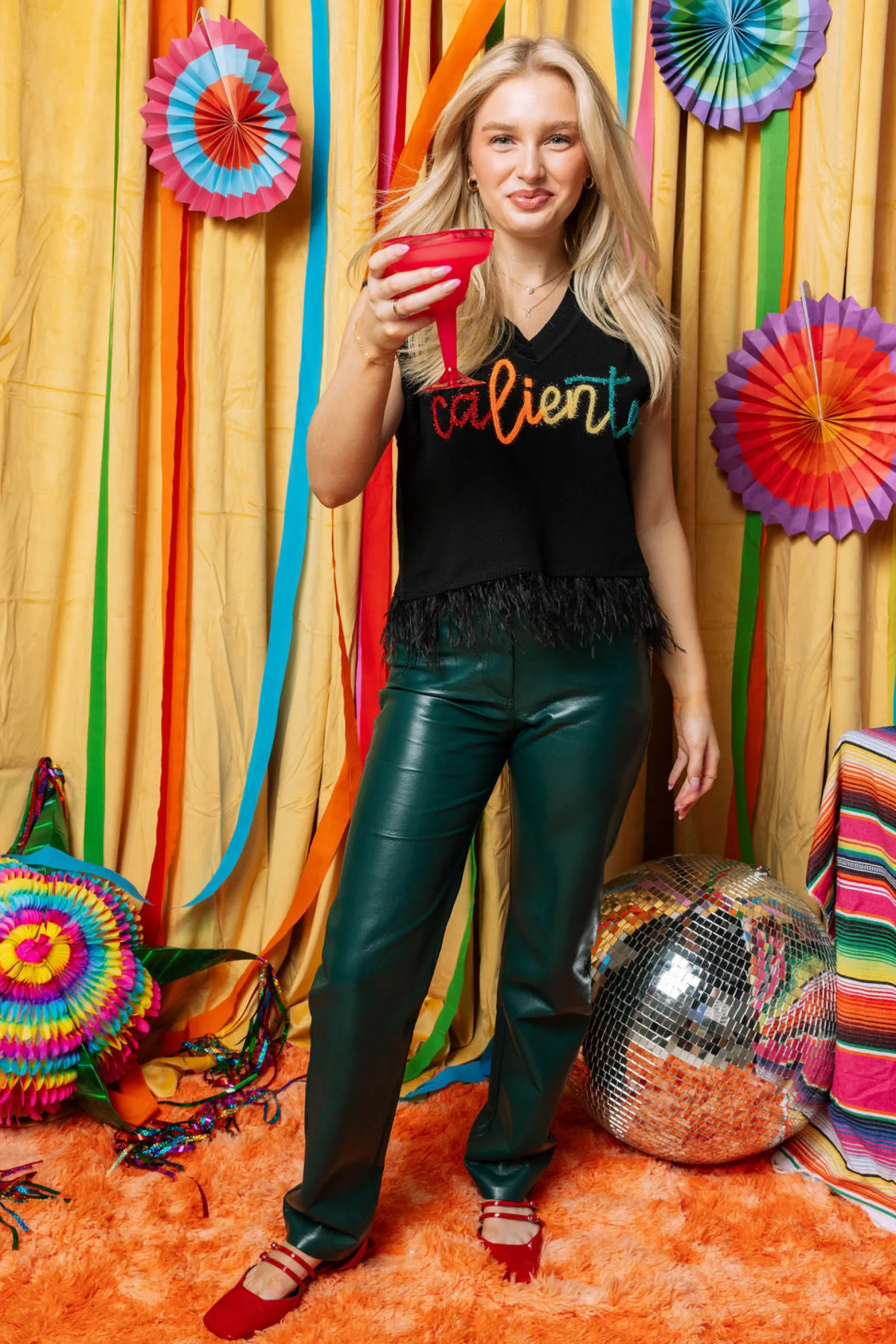 Caliente Feather Sweater Tank