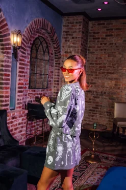 Charcoal Skull & Crossbones Deck of Cards Sweatshirt