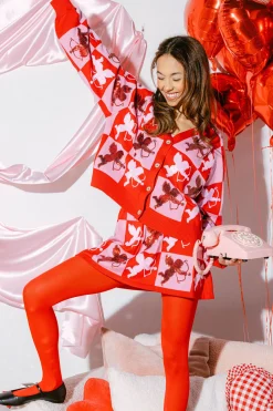 Checkered Cupid Cardigan