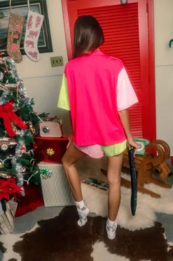 Colorblock Nutcracker Band Pajama Short