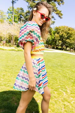 Crochet Bubble Sleeve Top