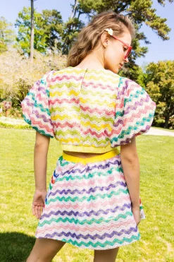 Crochet Bubble Sleeve Top