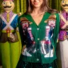 Dark Green Cajun Nutcracker Sweater
