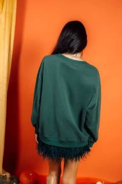 Dark Green Fall Bouquet Sweatshirt