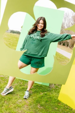 Dark Green 'Lucky' Short