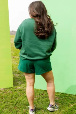 Dark Green 'Lucky' Short