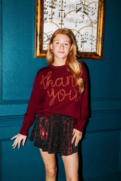 Dark Red Disco Swing Shorts