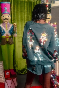 Dark Teal Nutcracker Ballet Sweatshirt