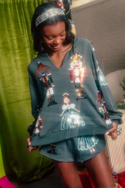 Dark Teal Nutcracker Ballet Shorts