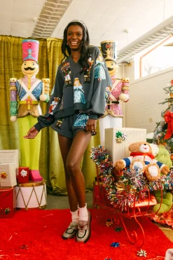 Dark Teal Nutcracker Ballet Shorts