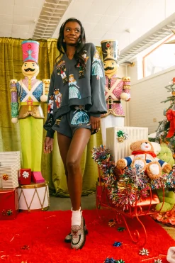 Dark Teal Nutcracker Ballet Sweatshirt