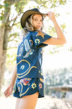 Denim Cowgirl Icon Short