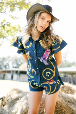 Denim Cowgirl Icon Short